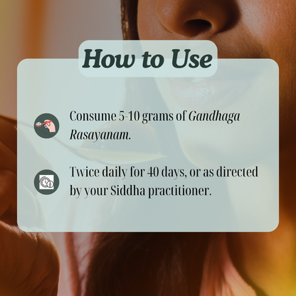 Gandhaga Rasayanam – Traditional Siddha Herbal Formulation for Skin Wellness