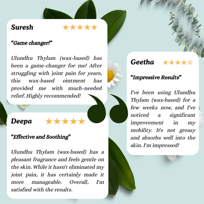 Ulunthu Thylam (wax-based): Natural Siddha Support for Joint Wellness & Nerve Comfort
