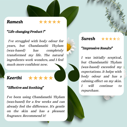 Chandanathi Thylam (wax-based): Natural Siddha Support for Body Heat Balance and Cooling Comfort
