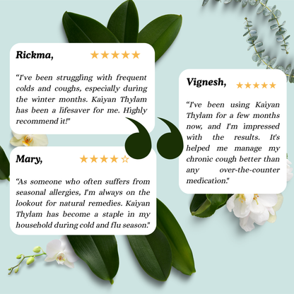 Kaiyan Thylam – Natural Siddha Support for Respiratory Comfort During Cold and Cough