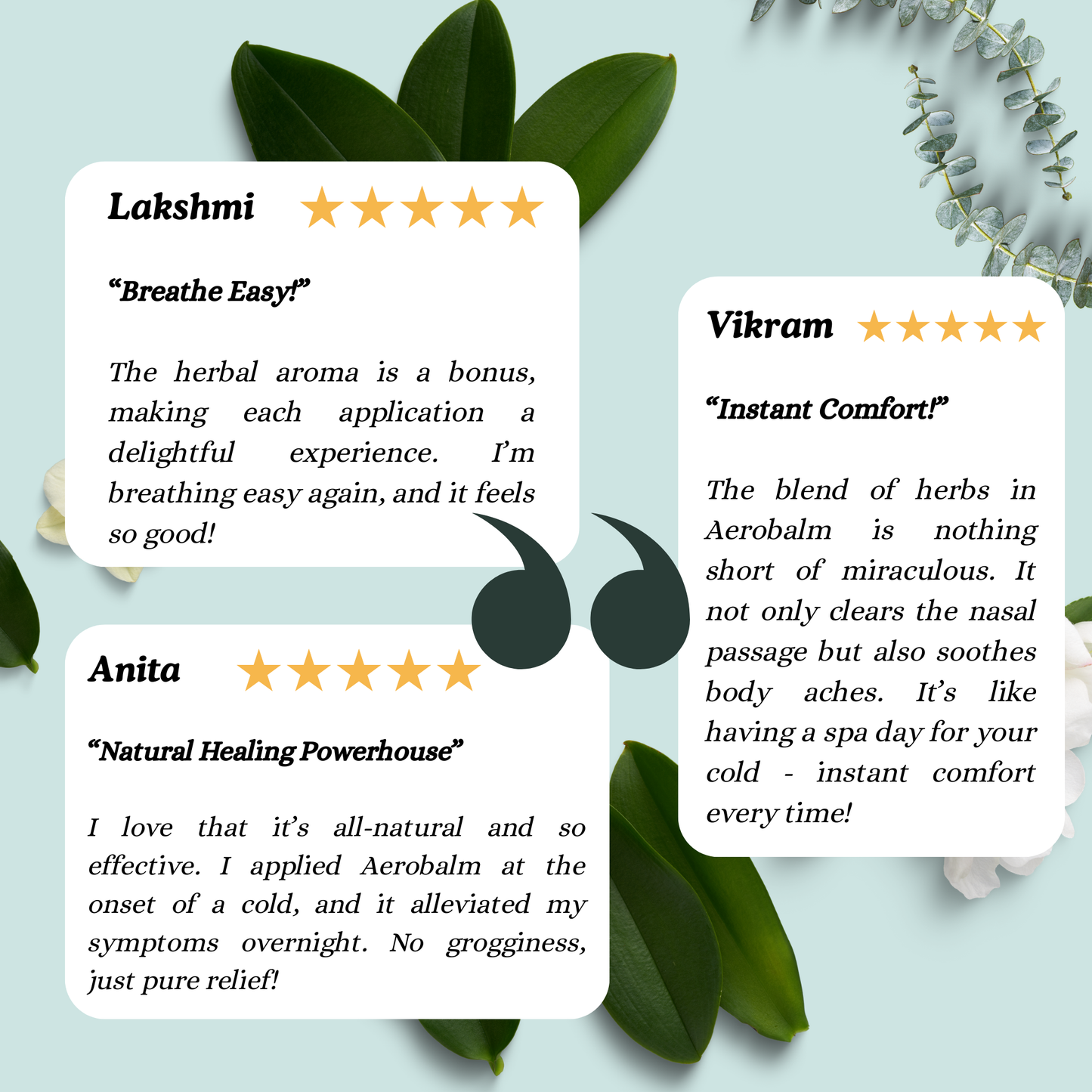 Aerobalm: Herbal ointment relieves body aches and headache symptoms.