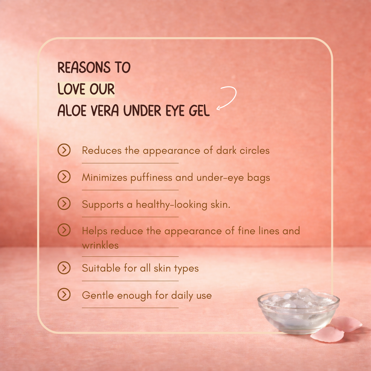 Aloe Vera Under Eye Gel: Rejuvenate and Brighten Your Eyes Naturally