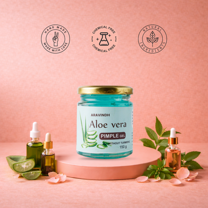 Aloe Vera Pimple Gel (Without Turmeric): Nature's Soothing Touch for Clear Skin