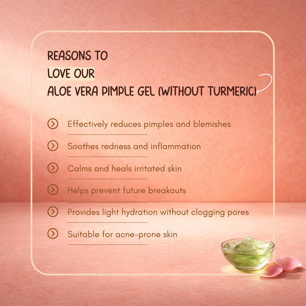 Aloe Vera Pimple Gel (Without Turmeric): Nature's Soothing Touch for Clear Skin