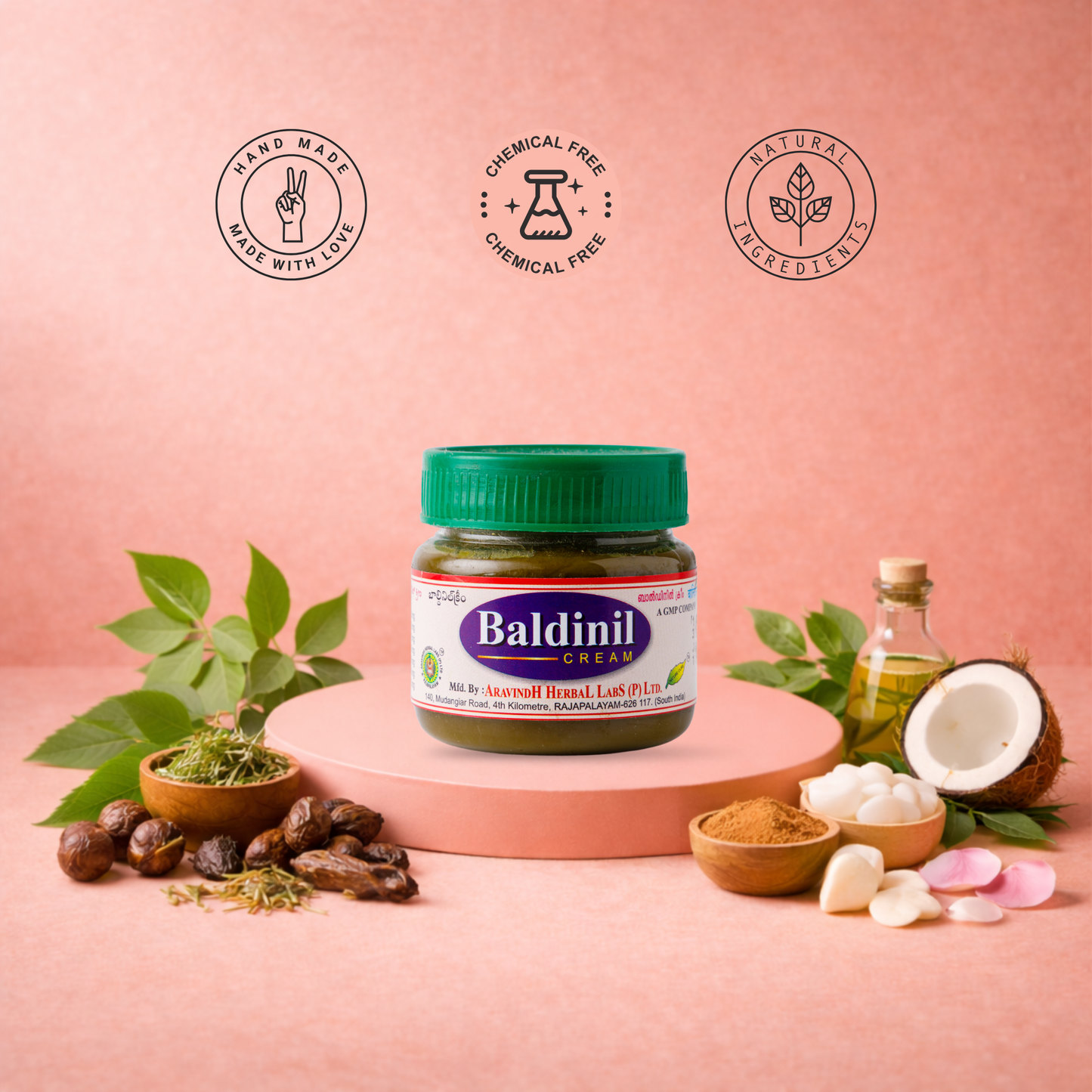Baldinil Siddha Cream: Traditional Herbal Hair Care