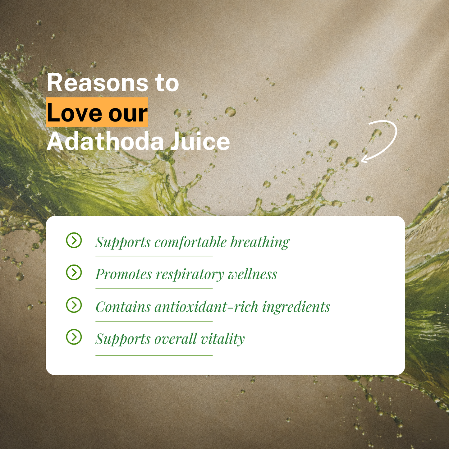 Adathoda Juice – Support Clear Breathing & Respiratory Wellness