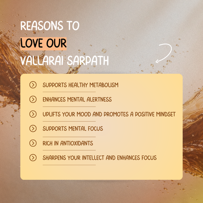 Rejuvenate Your Mind and Body with Vallarai Sarpath - Naturally promotes mental focus.