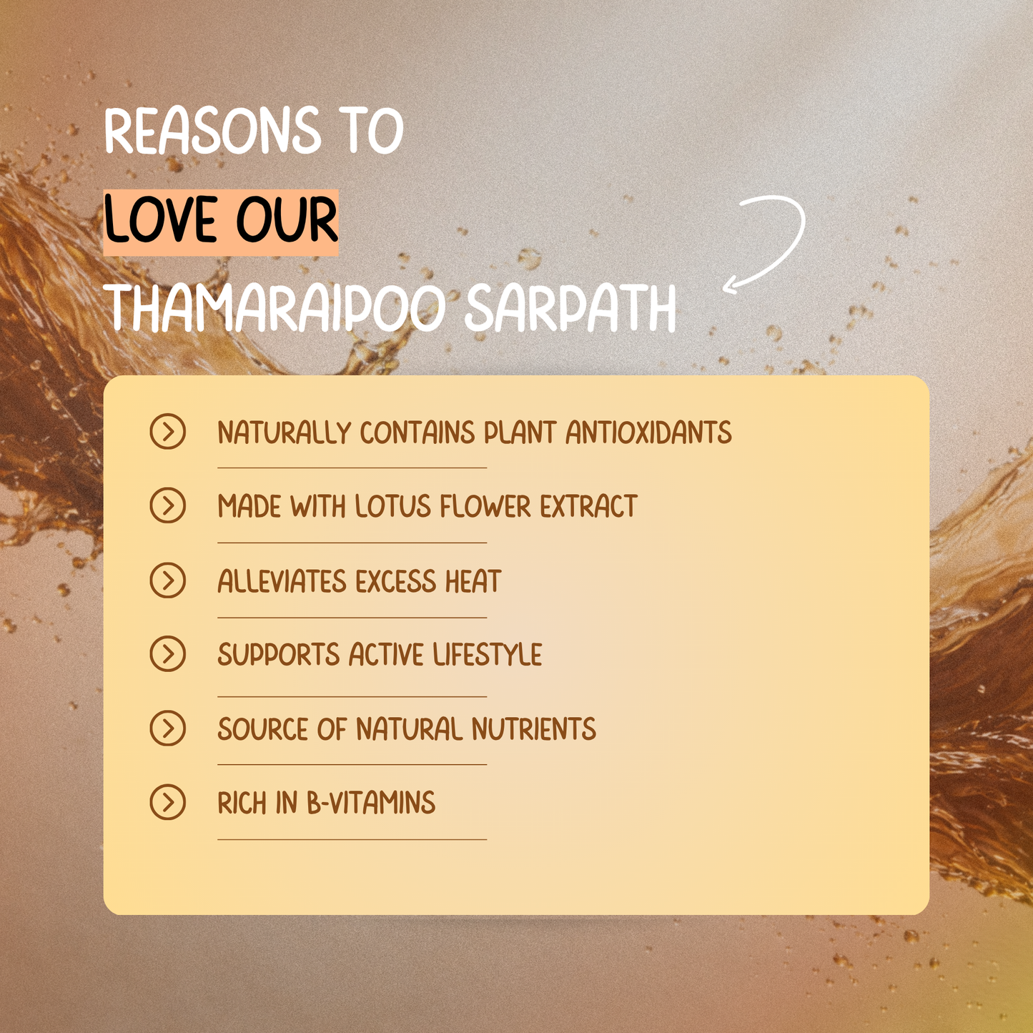 Thamaraipoo Sarpath – Refreshing Lotus Flower Beverage