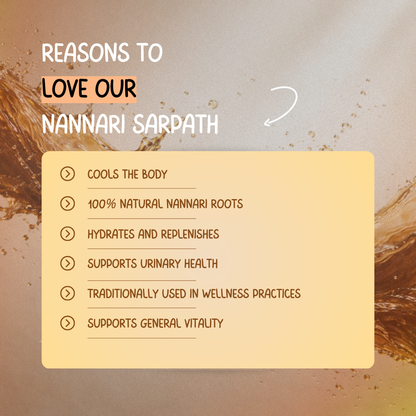 Experience Cool Serenity with Nannari Sarpath - Nature's Refreshing Elixir