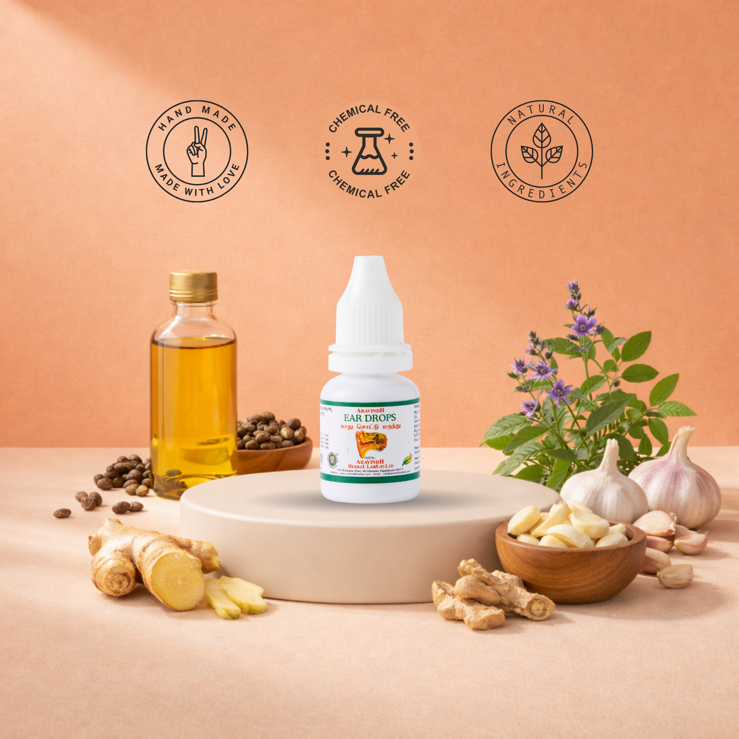 Ear Drops: Natural Herbal Support for Ear Comfort and Wellness