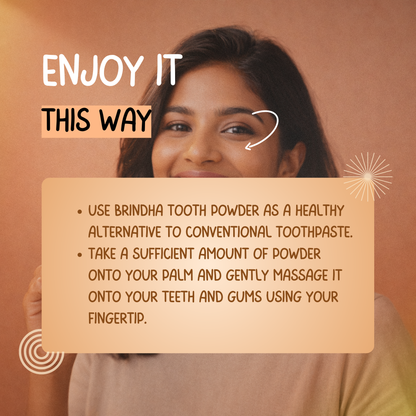 Natural Tooth Powder for Healthy Oral Care- Brindha Tooth Powder