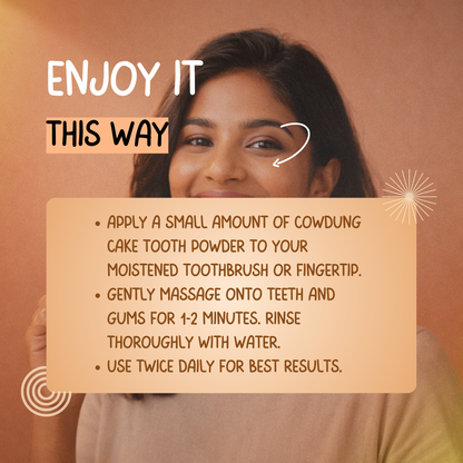 Cowdung Cake Tooth Powder: A Natural Siddha Support for Oral Wellness