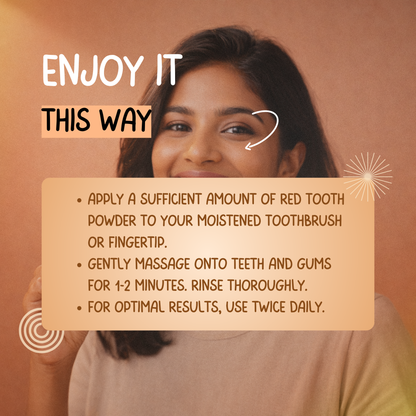 Red Tooth Powder – Traditional Siddha Herbal Tooth Powder for Oral Care