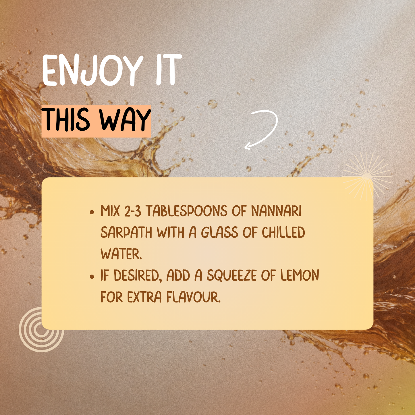 Experience Cool Serenity with Nannari Sarpath (honey)- Nature's Refreshing Elixir