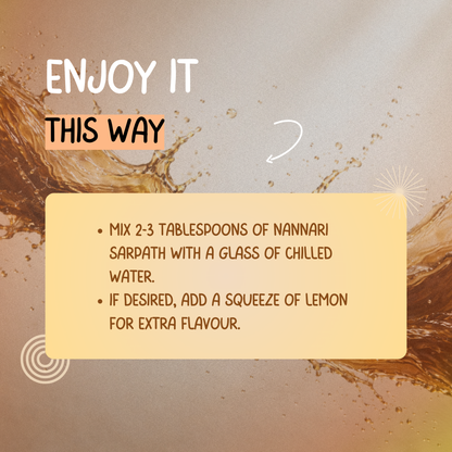Experience Cool Serenity with Nannari Sarpath (honey)- Nature's Refreshing Elixir