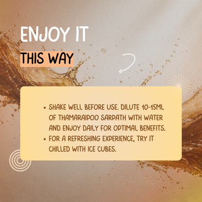 Thamaraipoo Sarpath – Refreshing Lotus Flower Beverage